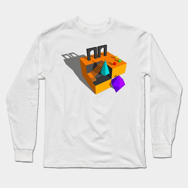 Geometrical Choice Long Sleeve T-Shirt by Zeroeroroo